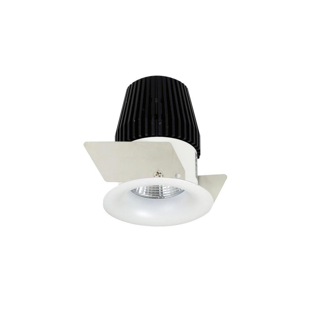 1" Iolite LED BWF Round Bullnose, 600lm, 4000K, Matte Powder White Reflector / Matte Powder