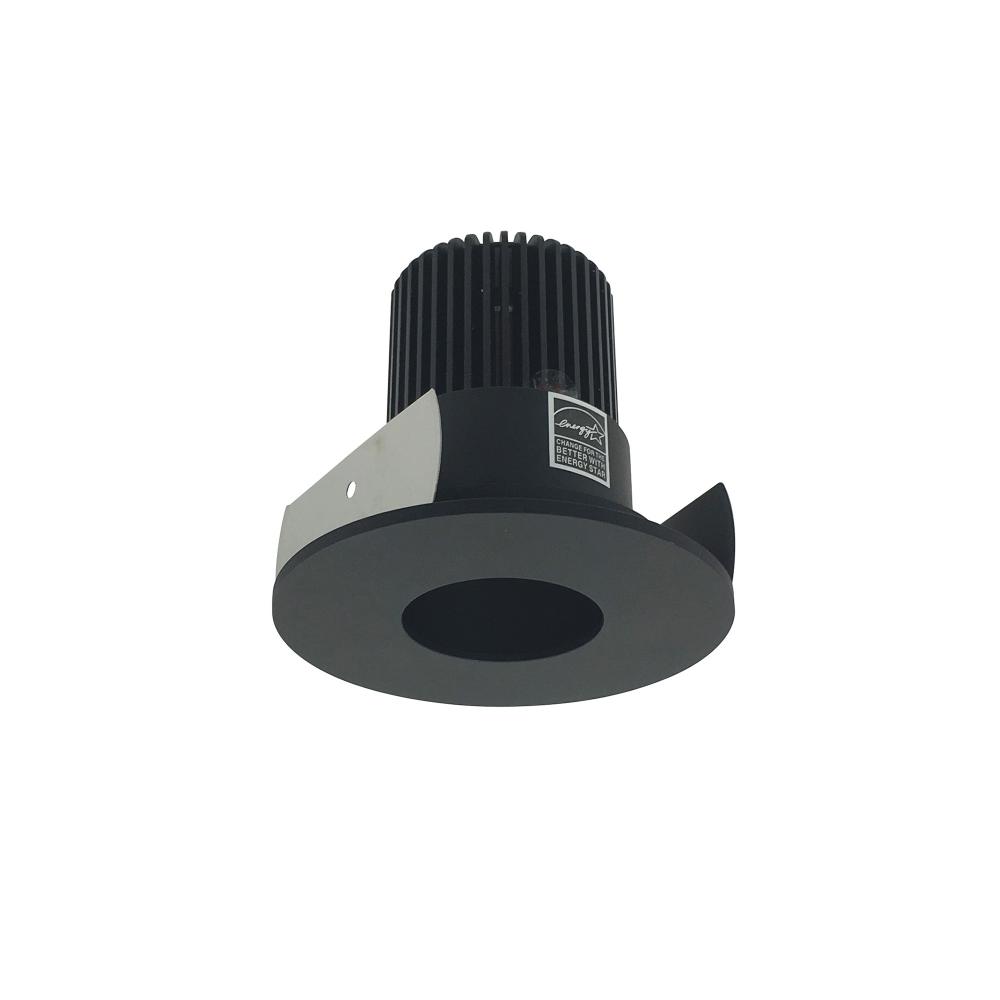 2" Iolite LED Round Pinhole, 800lm / 14W, Comfort Dim, Black Pinhole / Black Flange