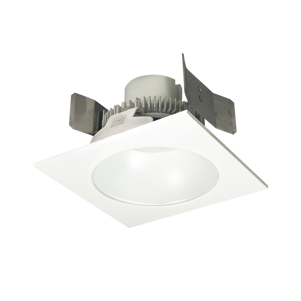 5" Cobalt Click Square Retrofit Reflector with Round Aperture, 1000lm / 12W, 2700K, Matte Powder