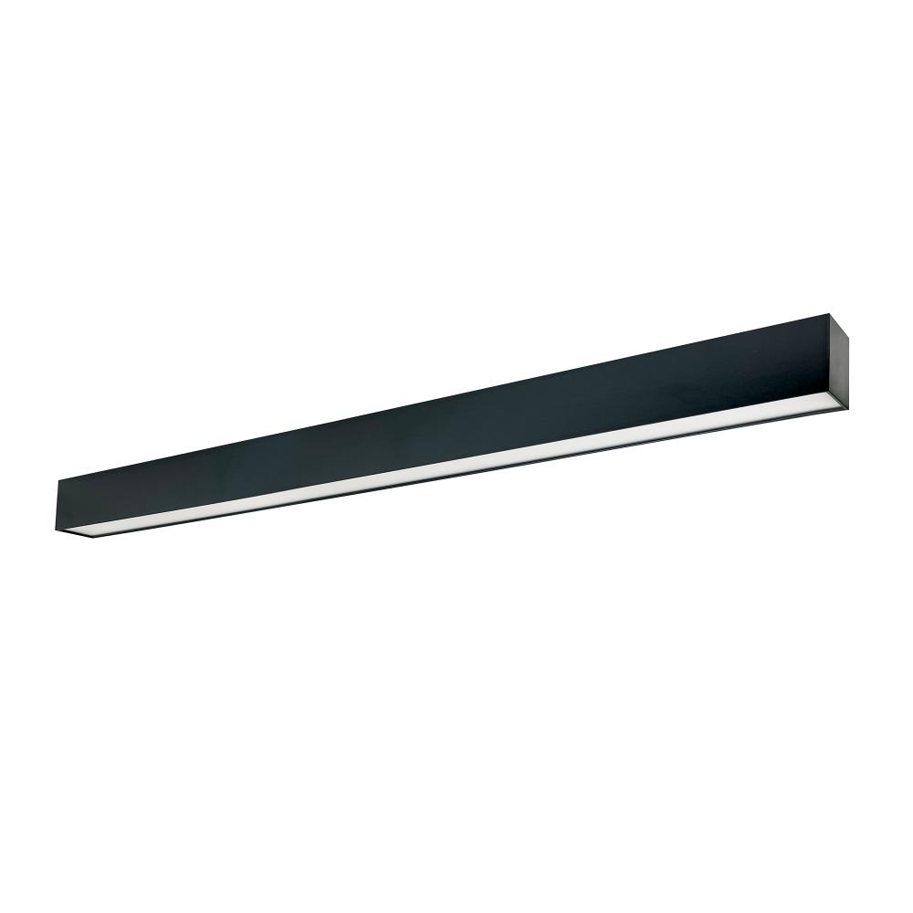 4' L-Line LED Indirect/Direct Linear, 6152lm / Selectable CCT, Black Finish