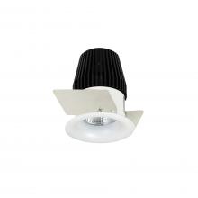 Nora NIOB-1RNB40XMPW - 1" Iolite LED BWF Round Bullnose, 600lm, 4000K, Matte Powder White Reflector / Matte Powder