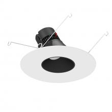 Nora NPRLV-56RSLA40XBMPW - 5"/6" Pearl Low Voltage LED Round Adjustable Slot Retrofit, 1050lm / 11W, 3000K, Black