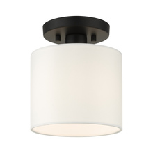 Livex Lighting 41094-04 - 1 Lt Black Semi Flush