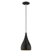 Livex Lighting 41171-68 - 1 Lt Shiny Black Mini Pendant