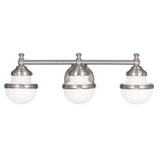 Livex Lighting 5713-91 - 3 Light Brushed Nickel Bath Light