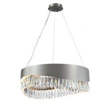 Kanova Lighting KCH1101R-26PT - Venosa Small Round Chandelier - Pewter