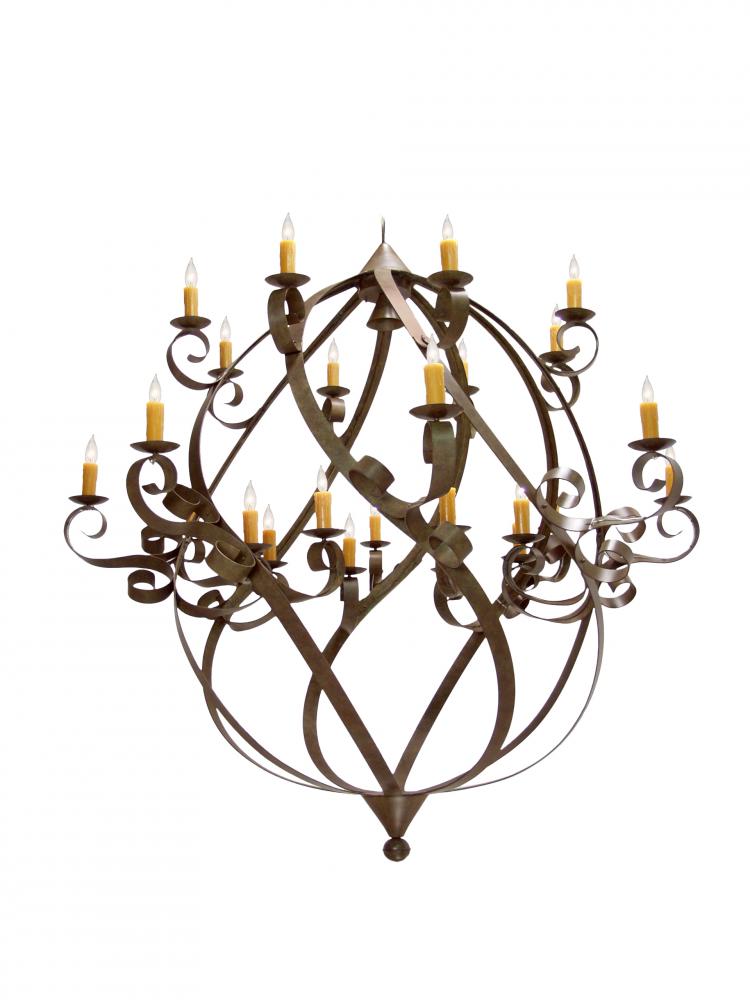 96" Wide Caliope 25 Light Chandelier