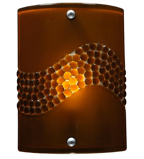 8.25"W Metro Fusion Amber Pietre Wall Sconce