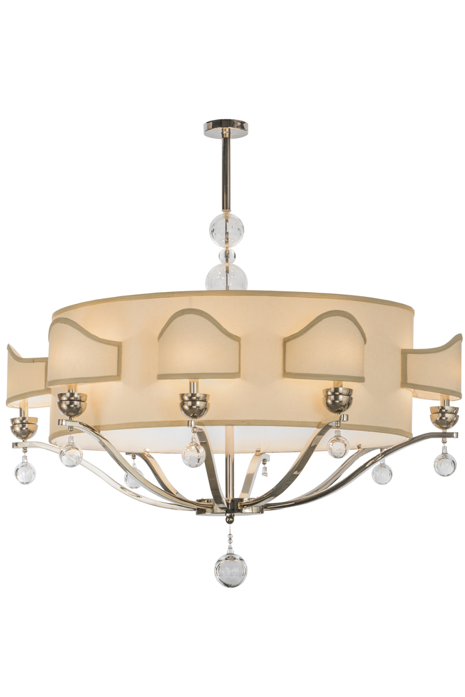 50" Long Helena 8 Arm Oblong Chandelier