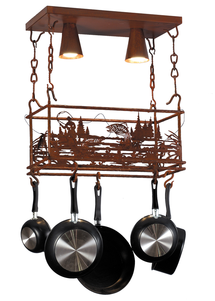 24" Long Fly Fishing Creek Pot Rack