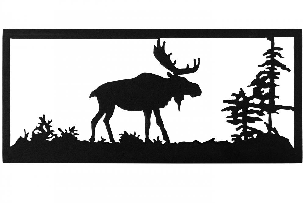 18"W Lone Moose Wall Art