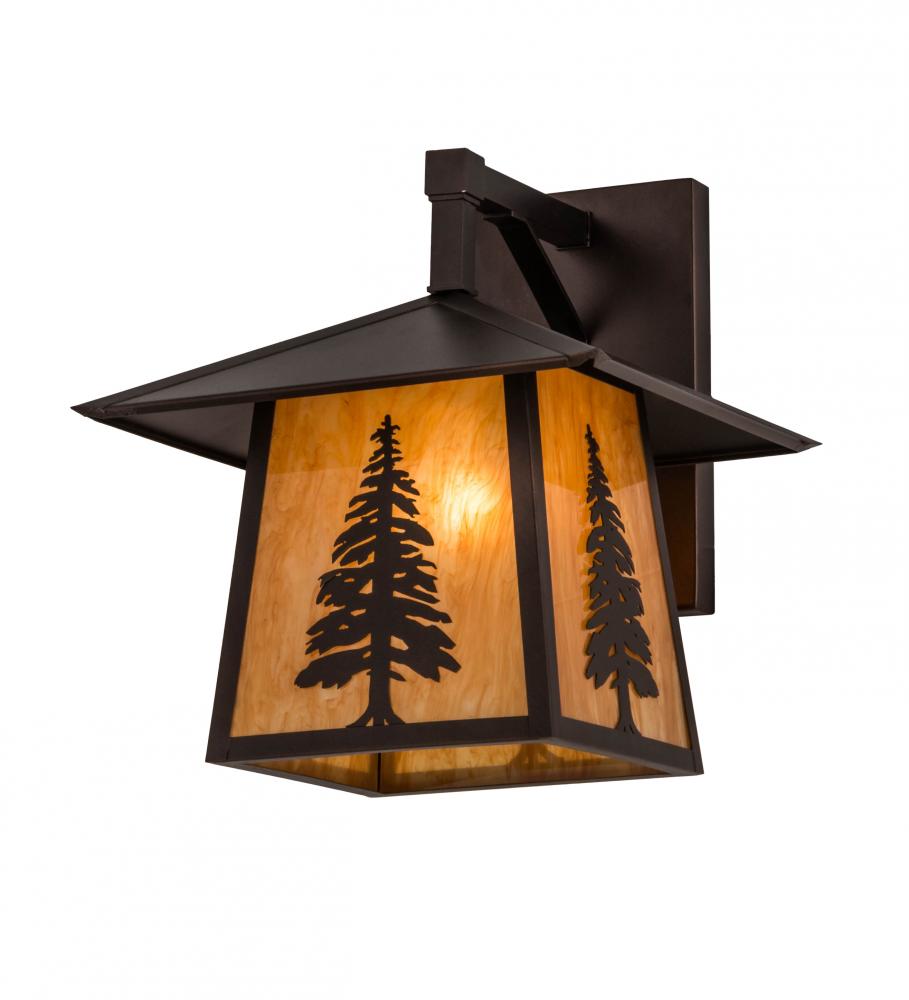 12"W Stillwater Tall Pine Straight Arm Wall Sconce