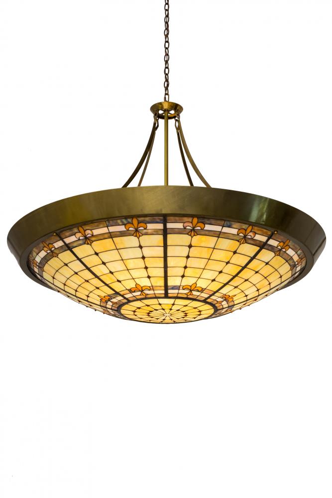 54"W Fleur-de-Lite Inverted Pendant