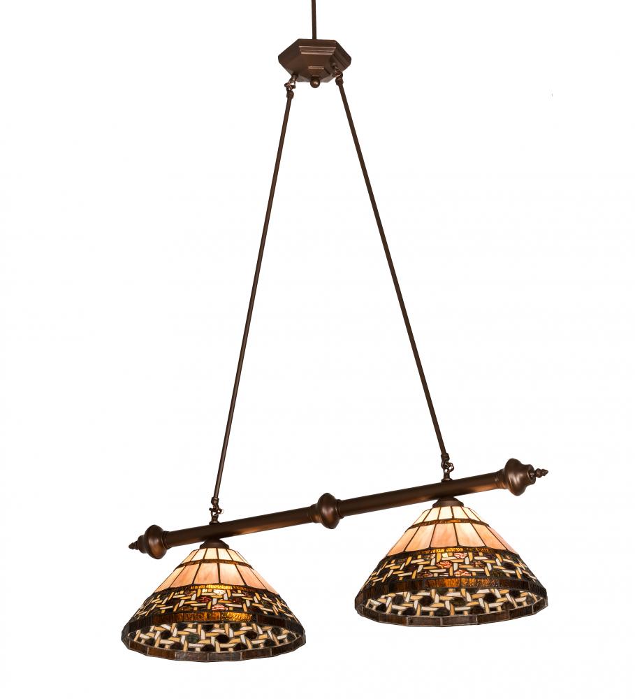 36" Long Ilona 2 Light Island Pendant