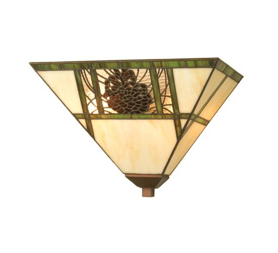 14"W Pinecone Ridge Wall Sconce