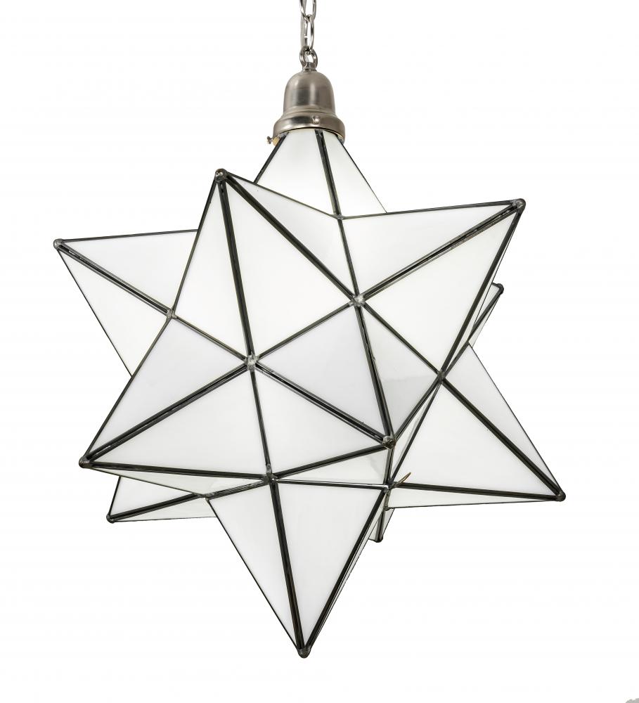 18" Wide Moravian Star Pendant