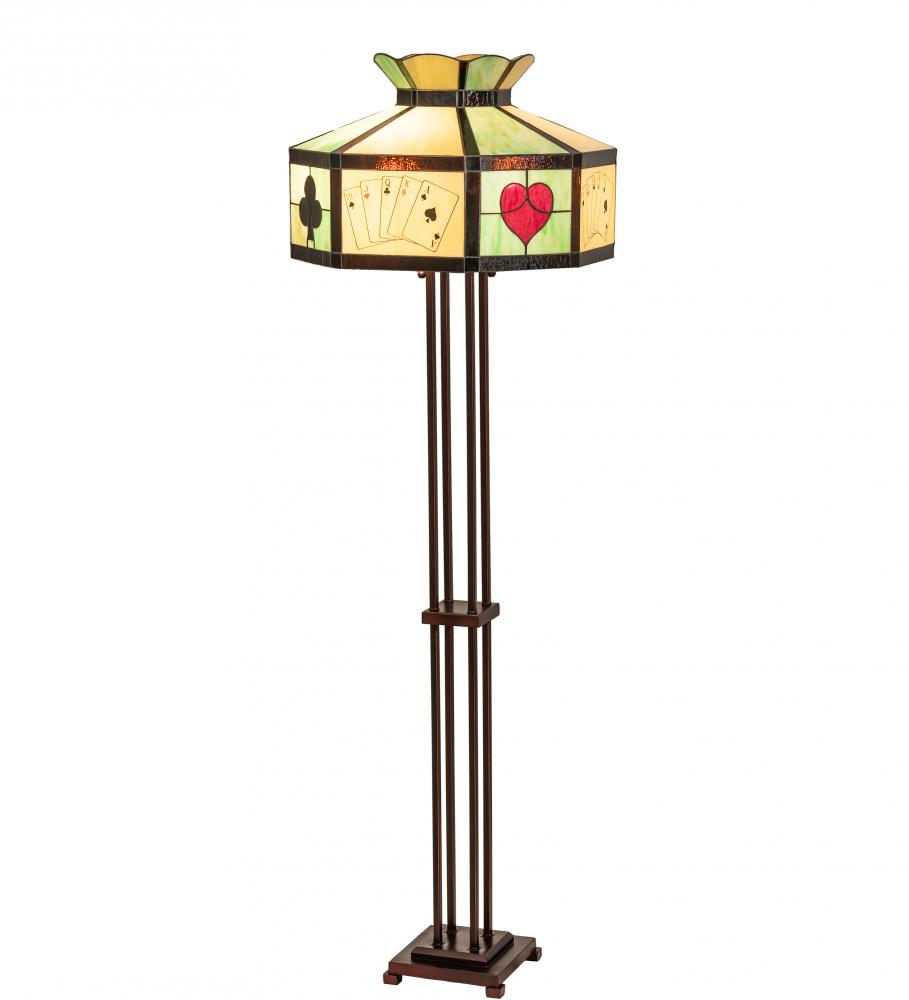 63.5" High Poker Face Floor Lamp