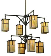 Meyda Blue 111106 - 52"W Hyde Park T Mission 2 Tier Chandelier