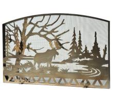 Meyda Blue 111149 - 61"W X 38"H Moose Creek Fireplace Screen