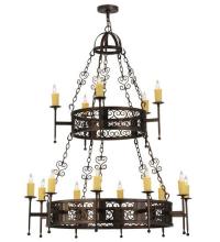 Meyda Blue 115334 - 48"W Toscano 15 LT Two Tier Chandelier