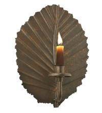 Meyda Blue 121102 - 8" Wide Nicotiana Leaf Wall Mount Candle Holder