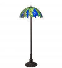 Meyda Blue 122833 - 62" High Tiffany Honey Locust Floor Lamp