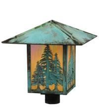 Meyda Blue 123090 - 16" Square Seneca Tall Pines Post Mount