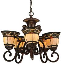 Meyda Blue 125117 - 20"W Ilona 5 LT Chandelier