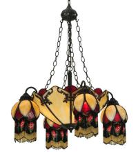 Meyda Blue 128352 - 29"W Isabella 4 Arm Chandelier