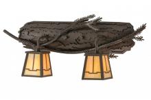 Meyda Blue 145307 - 25"W Pine Branch Valley View 2 LT Vanity Light