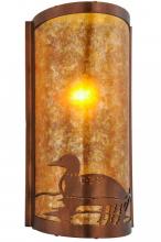 Meyda Blue 154909 - 9"W Loon Left LED Wall Sconce