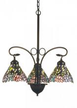 Meyda Blue 16102 - 28"W Wisteria 3 LT Chandelier