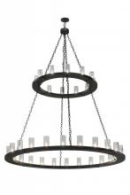 Meyda Blue 164615 - 72" Wide Loxley 36 Light Two Tier Chandelier