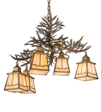 Meyda Blue 197327 - 30" Wide Pine Branch Valley View 5 LT Chandelier