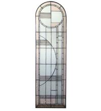 Meyda Blue 22869 - 15"W X 54"H Arc Deco Right Sided Stained Glass Window