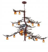 Meyda Blue 233599 - 101" Long Pine Branch Valley View 18 Light Chandelier