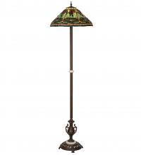 Meyda Blue 242832 - 71" High Tiffany Dragonfly Floor Lamp