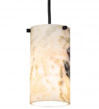 Meyda Blue 246274 - 5" Wide Cilindro Jadestone Mini Pendant