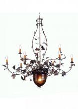 Meyda Blue 69619 - 63" Wide Greenbriar Oak 9 Light Chandelier