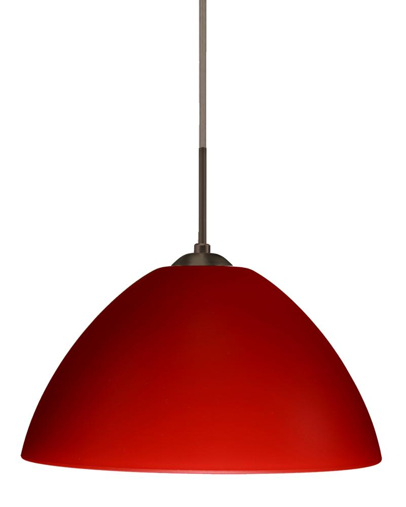 Besa Tessa Pendant Bronze Red Matte 1x75W Medium Base