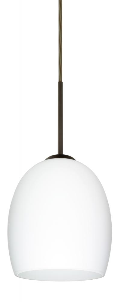 Besa Lucia LED Pendant Opal Matte Bronze 1x9W LED