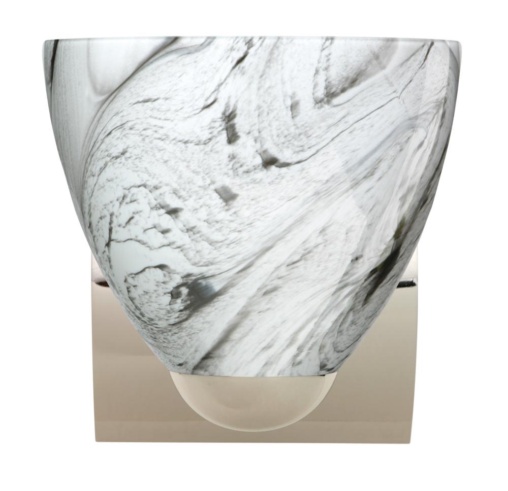 Besa Wall Sasha Chrome Marble Grigio 1x9W LED