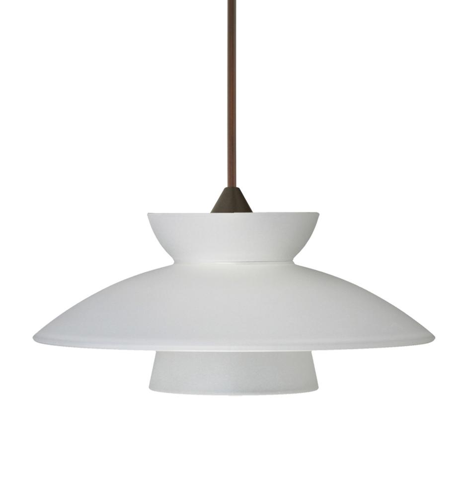 Besa Pendant Trilo 7 Bronze Frost 1x50W Halogen