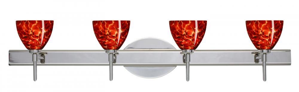 Besa Divi Wall 4SW Garnet Chrome 4x40W G9