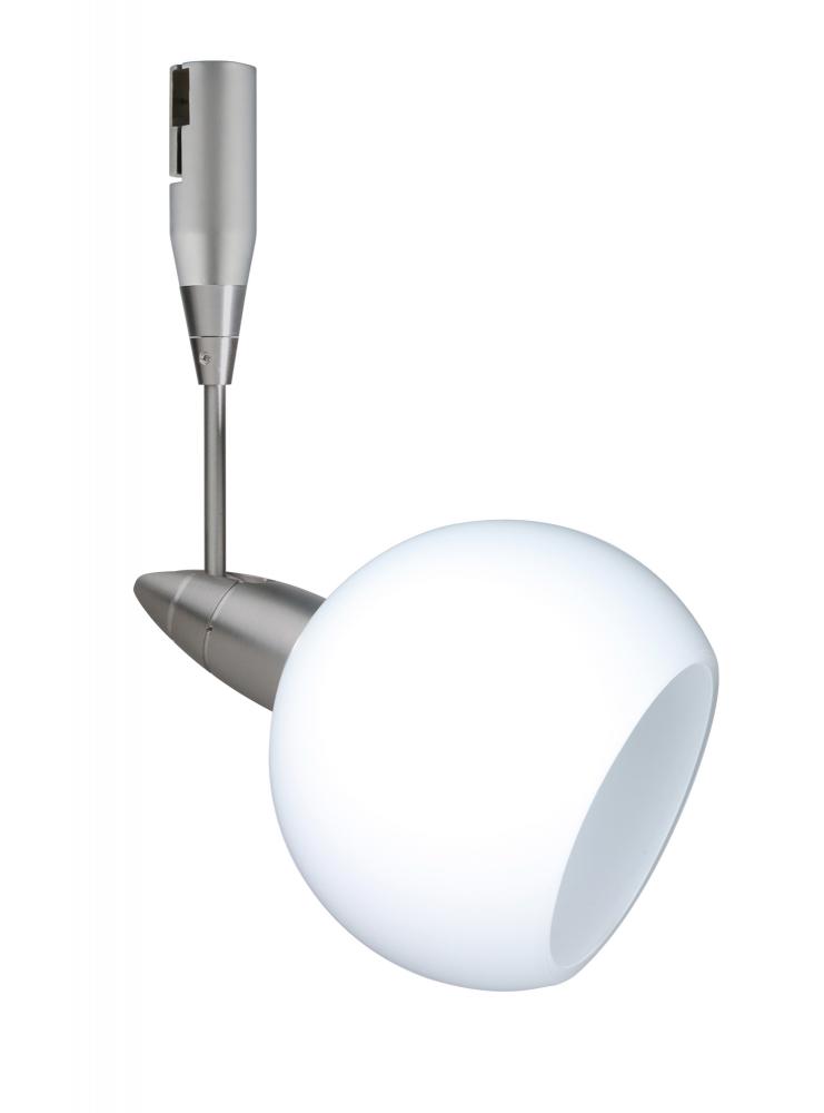 Besa Spotlight With 6" Stem Palla 3 Satin Nickel Opal Matte 1x35W Halogen Mr11