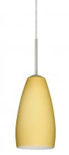 Besa Lighting 1BC-1509VM-SN - Besa Chrissy Pendant Satin Nickel Vanilla Matte 1x50W Candelabra