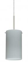 Besa Lighting 1BC-4404KR-HAL-SN - Besa Stilo 7 Pendant Satin Nickel Chalk 1x40W G9