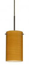 Besa Lighting 1BC-4404OK-MED-BR - Besa Stilo 7 Pendant Bronze Oak 1x40W B10 Med