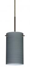 Besa Lighting 1BC-4404TN-LED-BR - Besa Stilo 7 LED Pendant Titan Bronze 1x9W LED