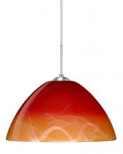 Besa Lighting 1JC-4201SL-SN - Besa Pendant Tessa Satin Nickel Solare 1x75W Medium Base